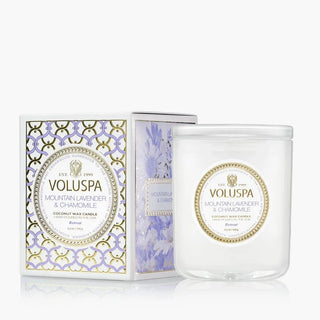 voluspa mountain lavender chamomile classic candle