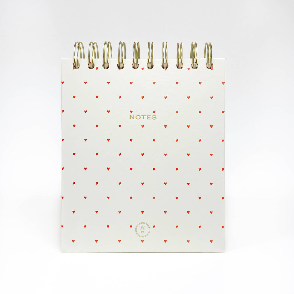 Wit & Delight - Cream Notes Spiral Notepad - hearts – Taryn x Philip ...