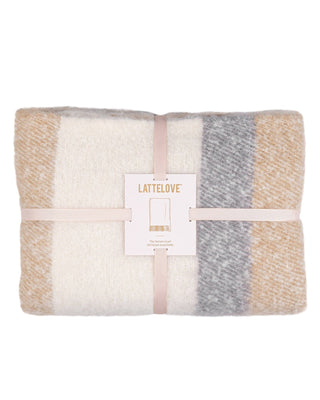 Latte Love Stripe Scarf - Taryn x Philip Boutique