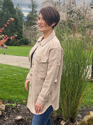 RD Style Knit Shirt Jacket - Taryn x Philip Boutique