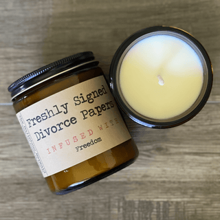 Freshly Signed Divorce Papers - 4 oz Candle - Taryn x Philip Boutique