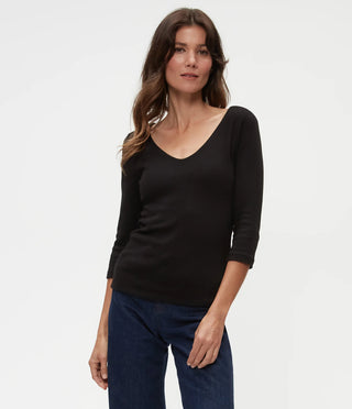 Michael Stars - Angelina Shine V-Neck Tee