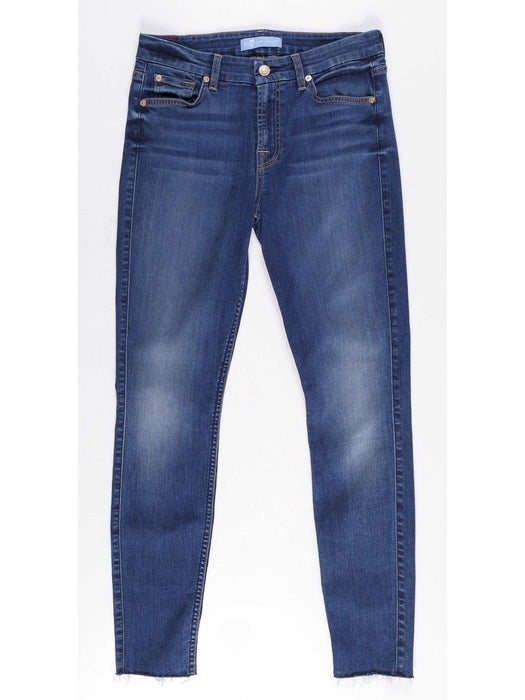 7 For All Mankind b(air) Ankle Skinny Jeans with Raw Hem  in New Luxe - Taryn x Philip Boutique