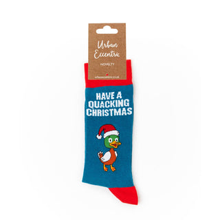 Unisex Have A Quacking Christmas Socks: 6 - 11 - Taryn x Philip Boutique