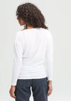 Message Factory Charline White Long-Sleeved Top - Taryn x Philip Boutique