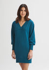 Message Factory Madison 2.0 - Teal Green Recycled Cotton Sweater Dress - Taryn x Philip Boutique
