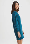 Message Factory Madison 2.0 - Teal Green Recycled Cotton Sweater Dress - Taryn x Philip Boutique