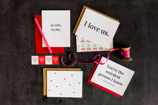 Chez Gagné - I Love Us Letterpress Greeting Card