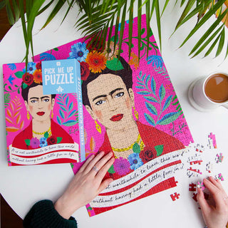 Talking Tables - 500-piece Frida Kahlo Jigsaw Puzzle and Poster