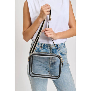 Moda Luxe - Christina Crossbody: Clear Black