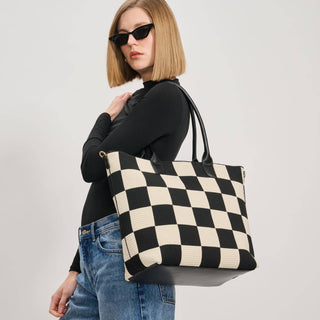 Moda Luxe - Betty Tote: Black Ivory