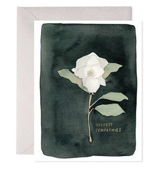 E. Frances Paper - White Flower | Sympathy & Condolence Greeting Card