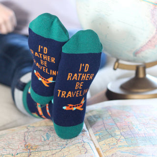 Lavley - I'd Rather Be Traveling Socks