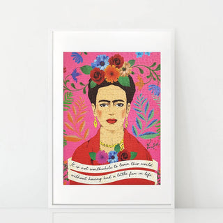 Talking Tables - 500-piece Frida Kahlo Jigsaw Puzzle and Poster