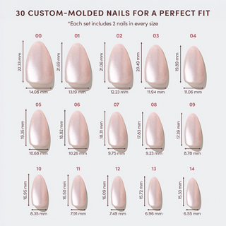 Glamnetic - The Vow Press-On Nails | Short Almond | Nude Velvet Gloss