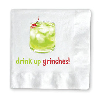 Donovan Designs - DRINK UP GRINCHES HOLIDAY COCKTAIL NAPKINS