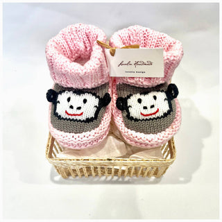 Loralin Design - Pink Monkey Booties