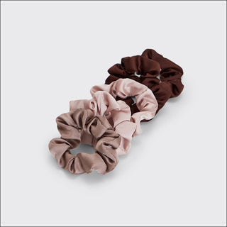 KITSCH - Satin Sleep Scrunchies 5pc- Cameo