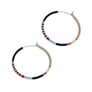 bluma project - Aryna Hoops / Black: Large