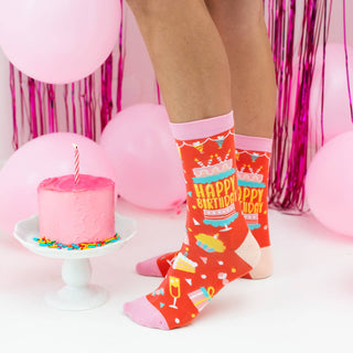 Lavley - Happy Birthday (Pink) Socks