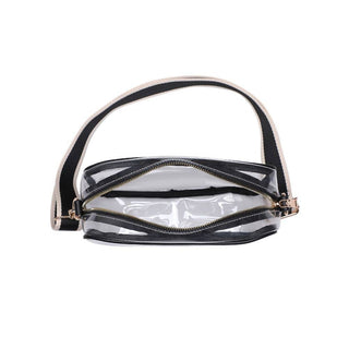 Moda Luxe - Christina Crossbody: Clear Black