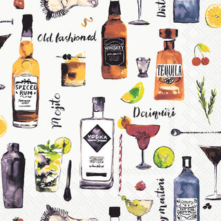 Boston International - Paper Cocktail Napkins Pack of 20 Cocktails For Him
