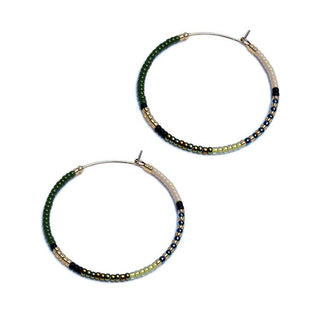 bluma project - Aryna Hoops / Olive: Large