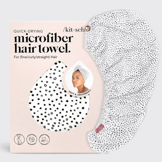 KITSCH - Quick Dry Hair Towel - Micro Dot