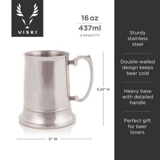 Admiral™ Stainless Steel Beer Stein - Taryn x Philip Boutique