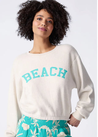 PJ Salvage BEACH Long Sleeve Sweatshirt