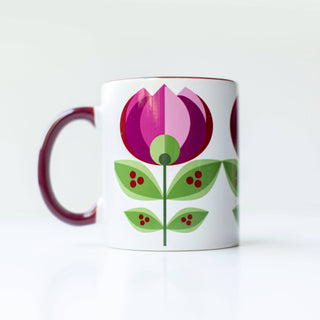 Mod Lounge Paper Company - Mid Century Tulip Flower Coffee Mug