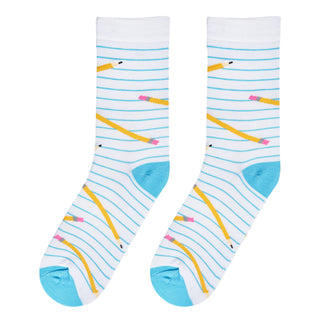 Crazy Socks - Scribble - Womens Crew Folded - Crazy Socks