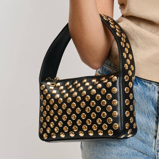 Moda Luxe - Isabel Studded Crossbody: Black