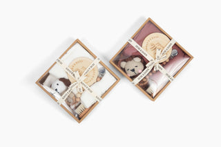 Welcome Baby Gift Box - Charming 6-Piece Set for Newborns: Maroon