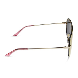 Imani Gold Pink Rush Mirror Sunglasses