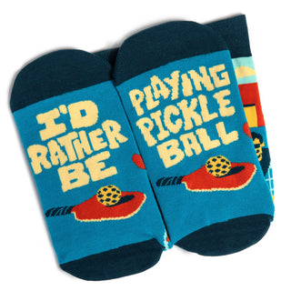 Lavley - I'd Rather Be Playing Pickleball Socks