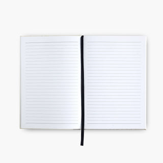 Souvenir Stationery - Grateful Heather Gray Linen Notebook Gratitude Journal
