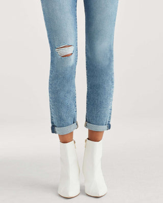 7 For All Mankind High Waist Josefina Skinny Boyfriend Jean with Busted Knee in Nolita - Taryn x Philip Boutique