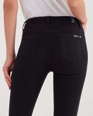 7 For All Mankind B(air) Denim High Waist Skinny Jean in Black - Taryn x Philip Boutique