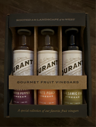 Durant Gift Sized Gourmet Fruit Vinegar Trio Box