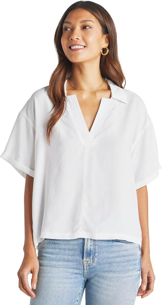 Splendid Kailyn Poplin Top - White