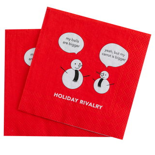 Chez Gagné - Holiday Rivalry - Holiday Cocktail Napkins