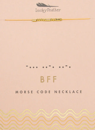 Morse Code Necklace - BFF