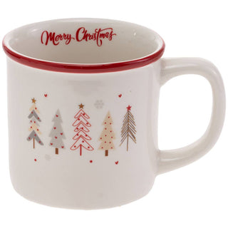 Boston International - Festive Trees Ceramic 14 oz. Mug Christmas