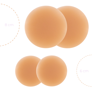 Boob-eez - 6cm Nipple Covers: Light Tint