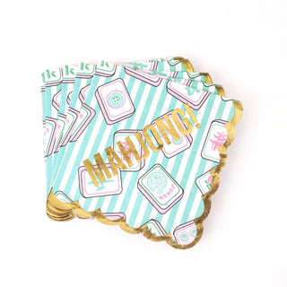 8 Oak Lane - Mahjong Stripe Paper Beverage Napkin Packs