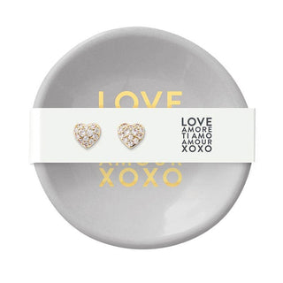 Santa Barbara Design Studio by Creative Brands - Ceramic Ring Dish & Earrings - Love Amore