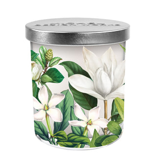 Michel Design Works Magnolia Petals Printed Glass Jar Candle