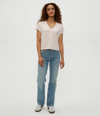 Michael Stars Harlan Cropped V-Neck Tee