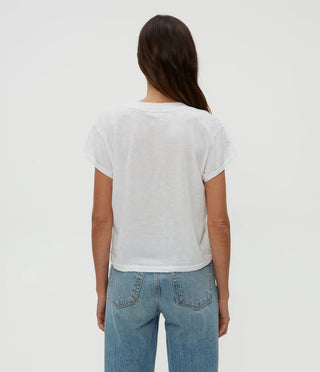 Michael Stars Harlan Cropped V-Neck Tee